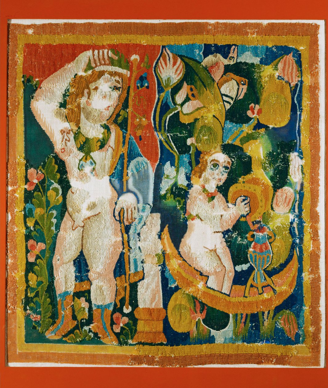 Wollener Wandteppich mit dem Gott Dionysos von Erich Lessing