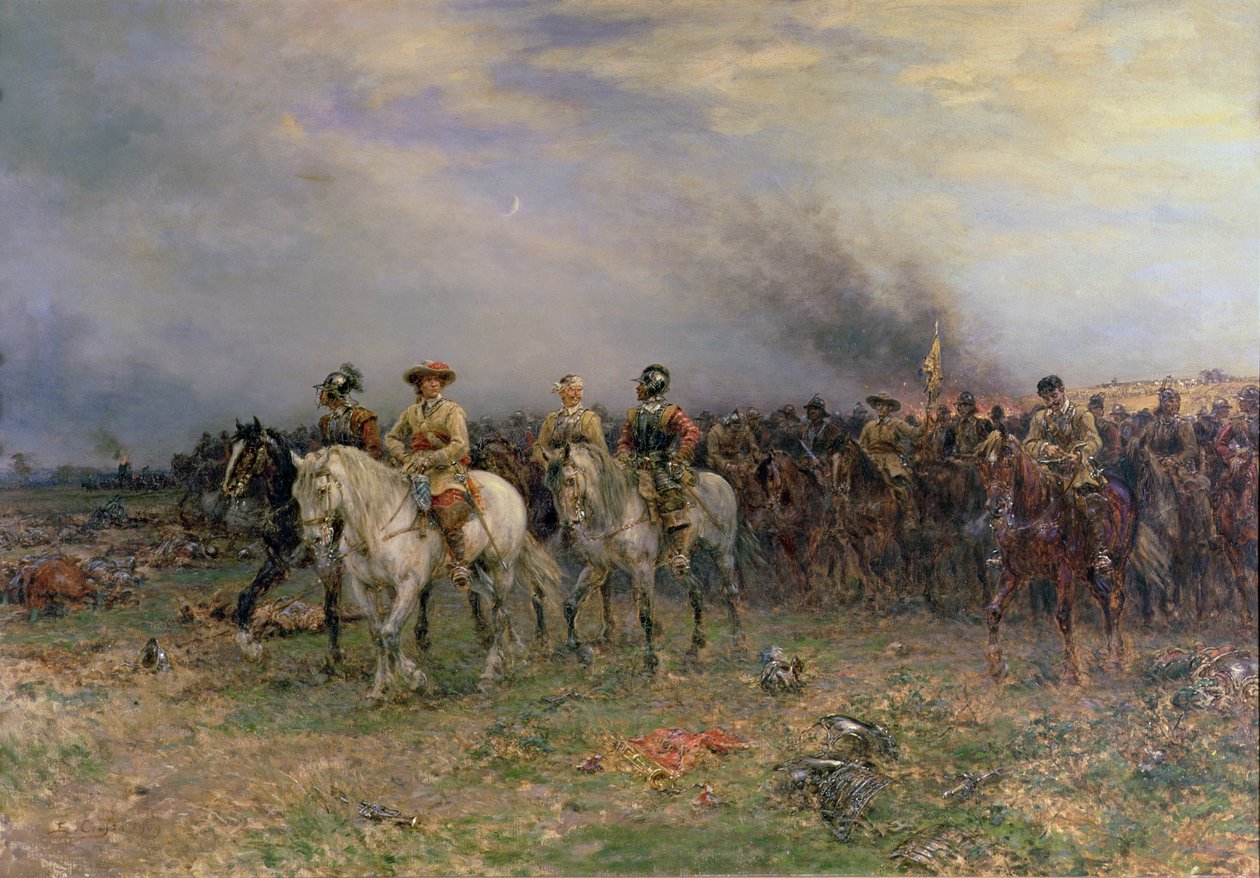 Cromwell nach der Schlacht von Marston Moor von Ernest Crofts