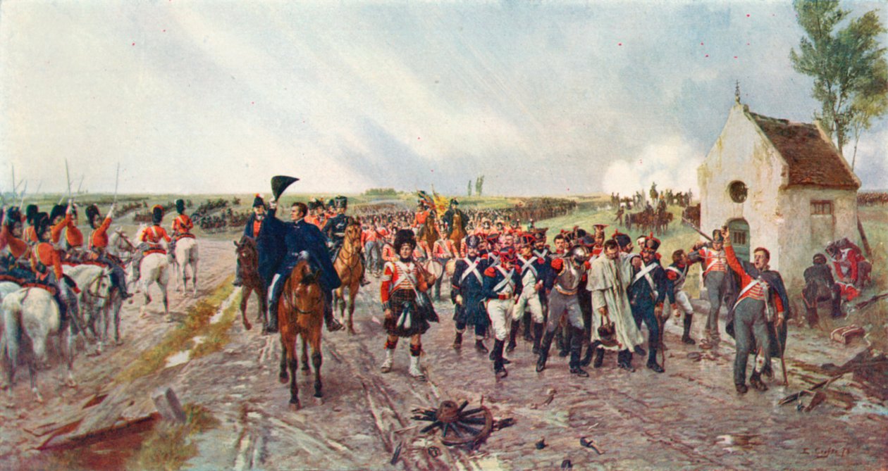 Wellingtons Marsch von Quatre Bras nach Waterloo von Ernest (after) Crofts