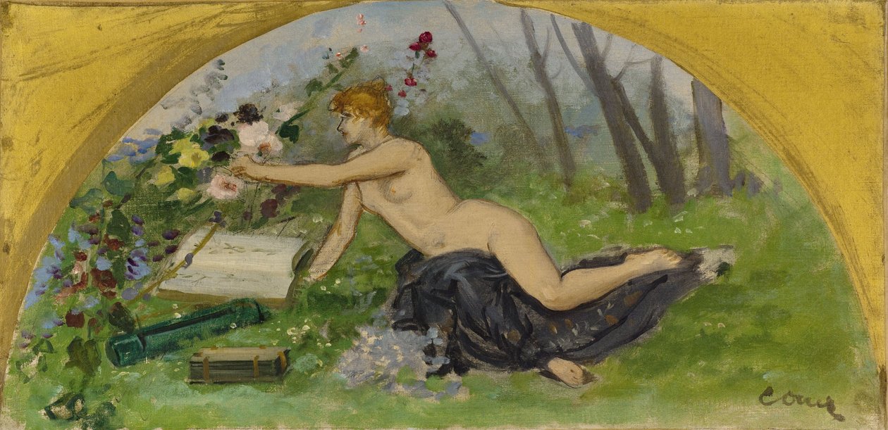 Skizze für den Salon des Sciences im Pariser Rathaus: Botanik, zwischen 1889 und 1892 von Ernest Ange Duez