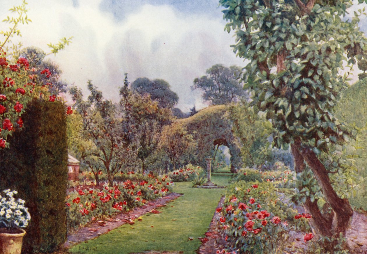 Sonnenuhr in Levens Hall, Westmoreland von Ernest Arthur Rowe