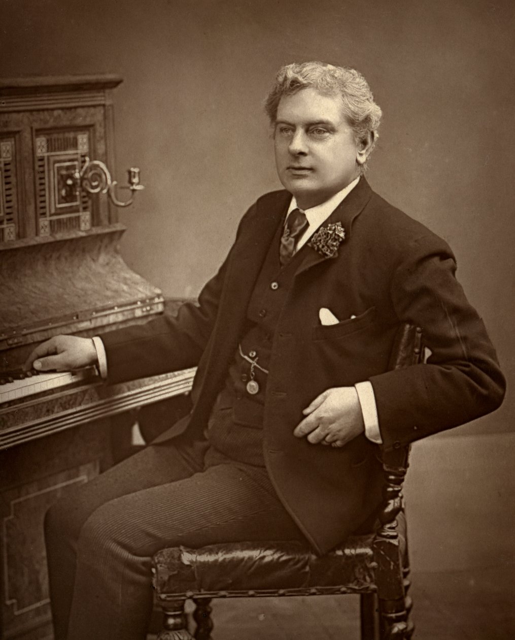Arthur Cecil, britischer Schauspieler, Komiker, Dramatiker und Theaterleiter, 1887 von Ernest Barraud