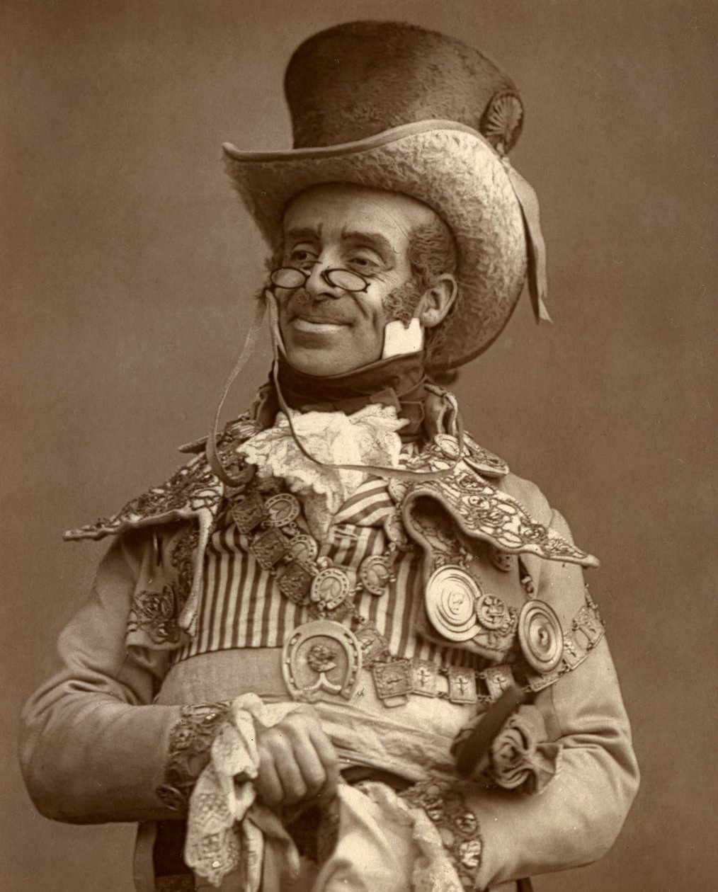 Arthur Roberts, britischer Schauspieler, Komiker und Music-Hall-Entertainer, 1888 von Ernest Barraud