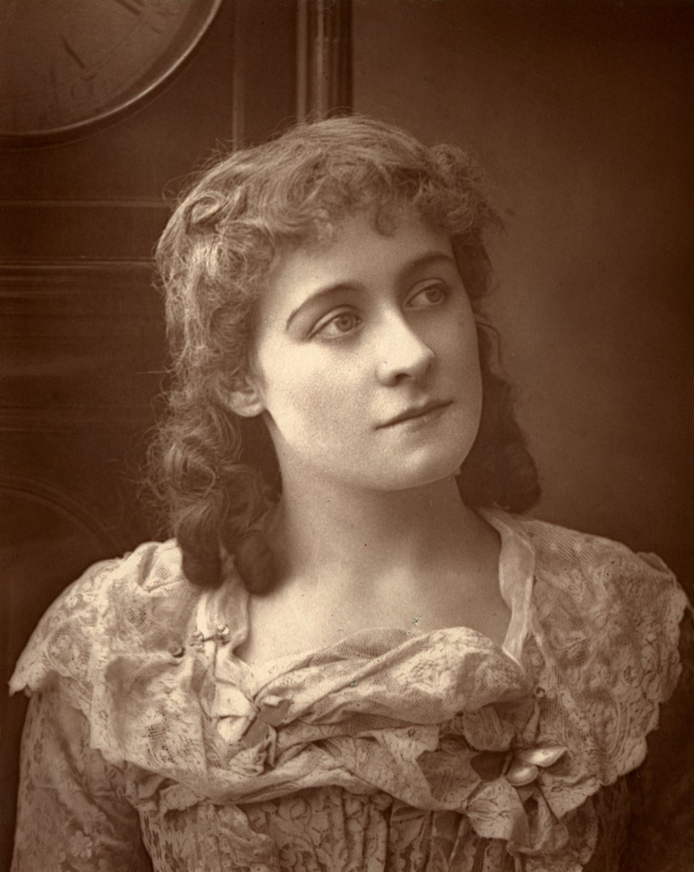 Kate Rorke, britische Schauspielerin, in Sophia, 1887 von Ernest Barraud