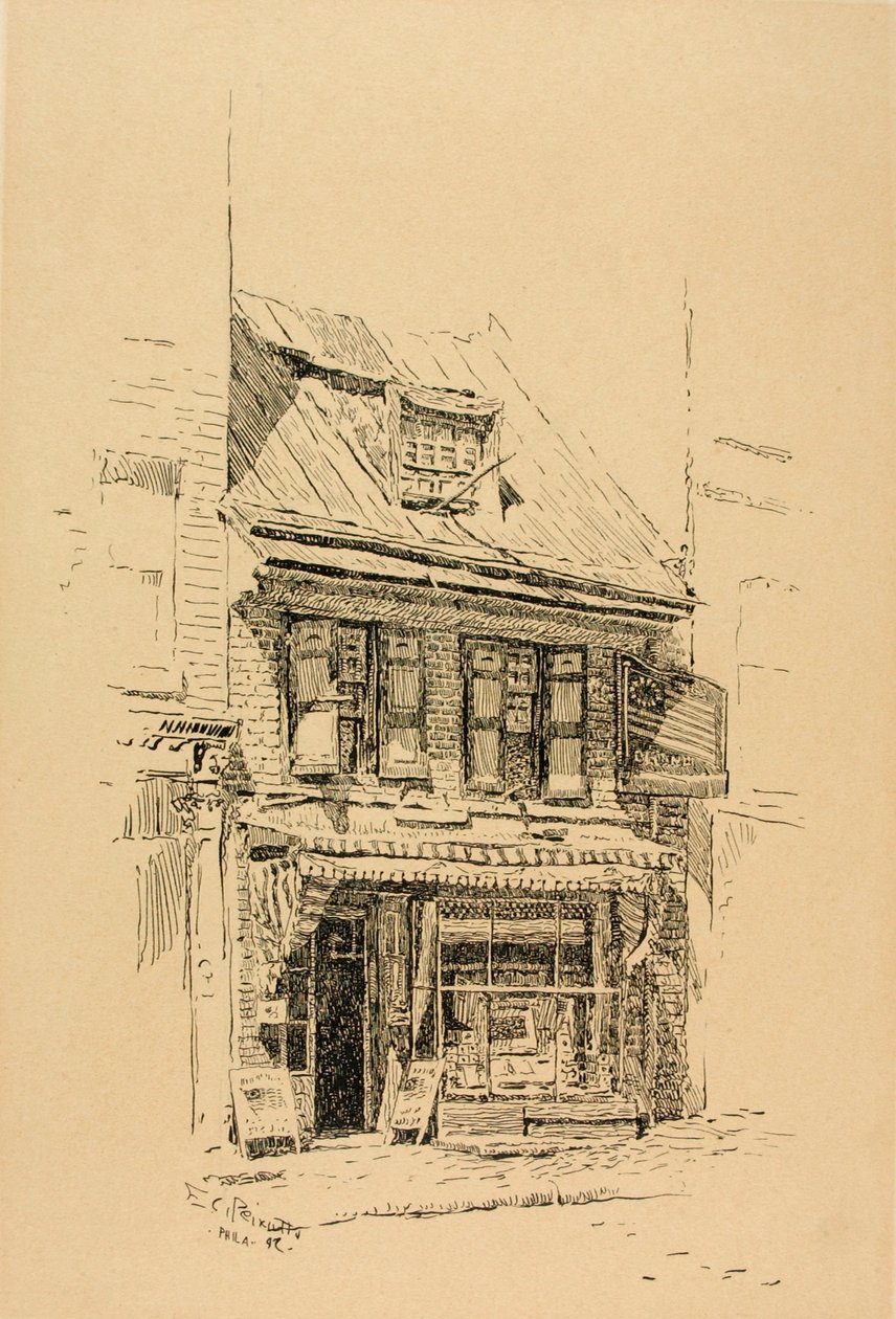 Haus, in dem die erste amerikanische Flagge hergestellt wurde von Ernest C. Peixotto