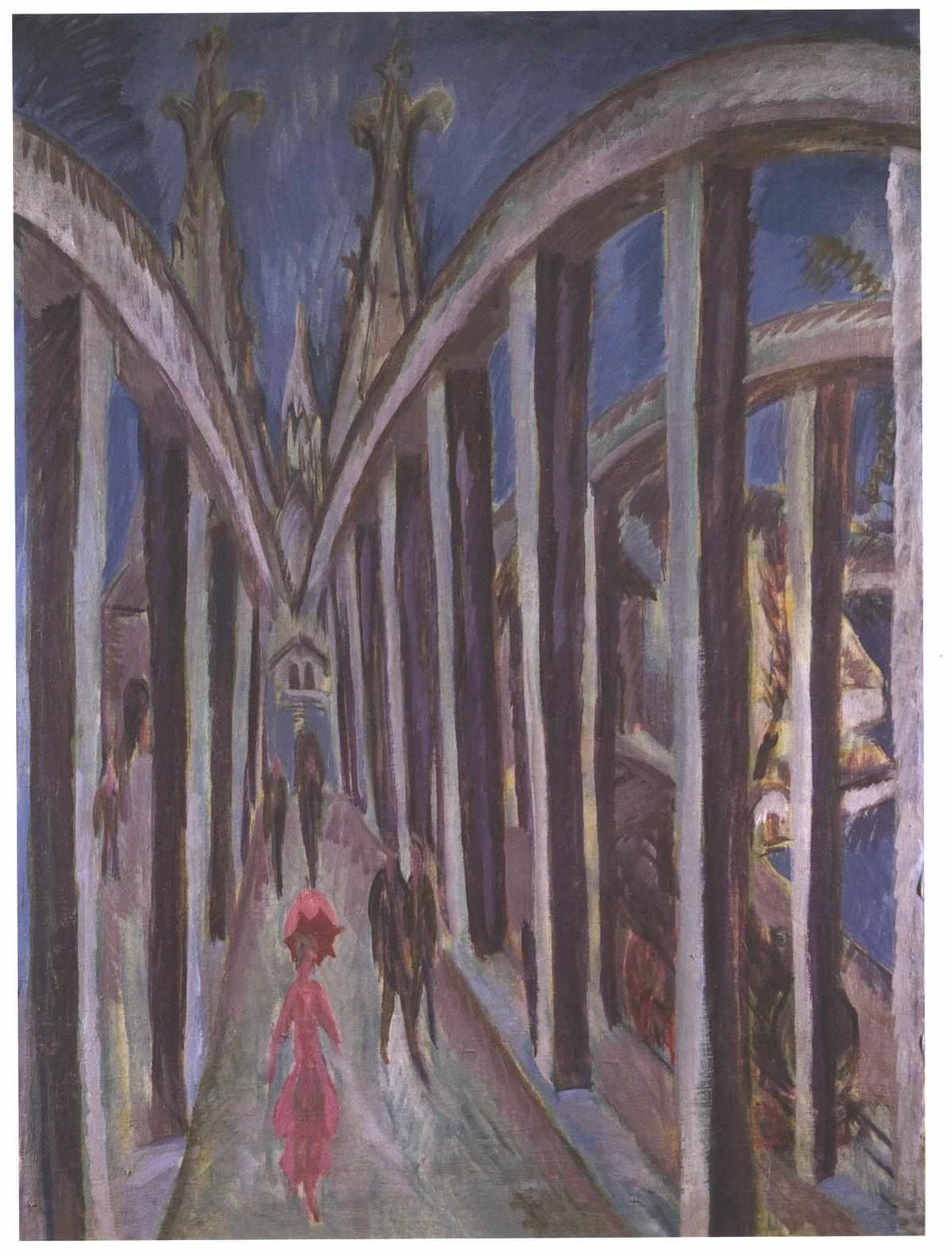Rheinbrücke in Köln von Ernst Ludwig Kirchner