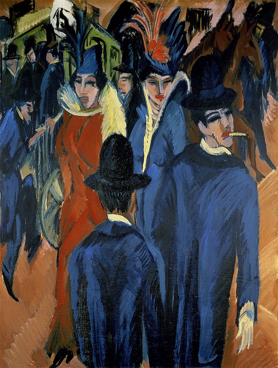 Berliner Straßenszene, 1913 von Ernst Ludwig Kirchner