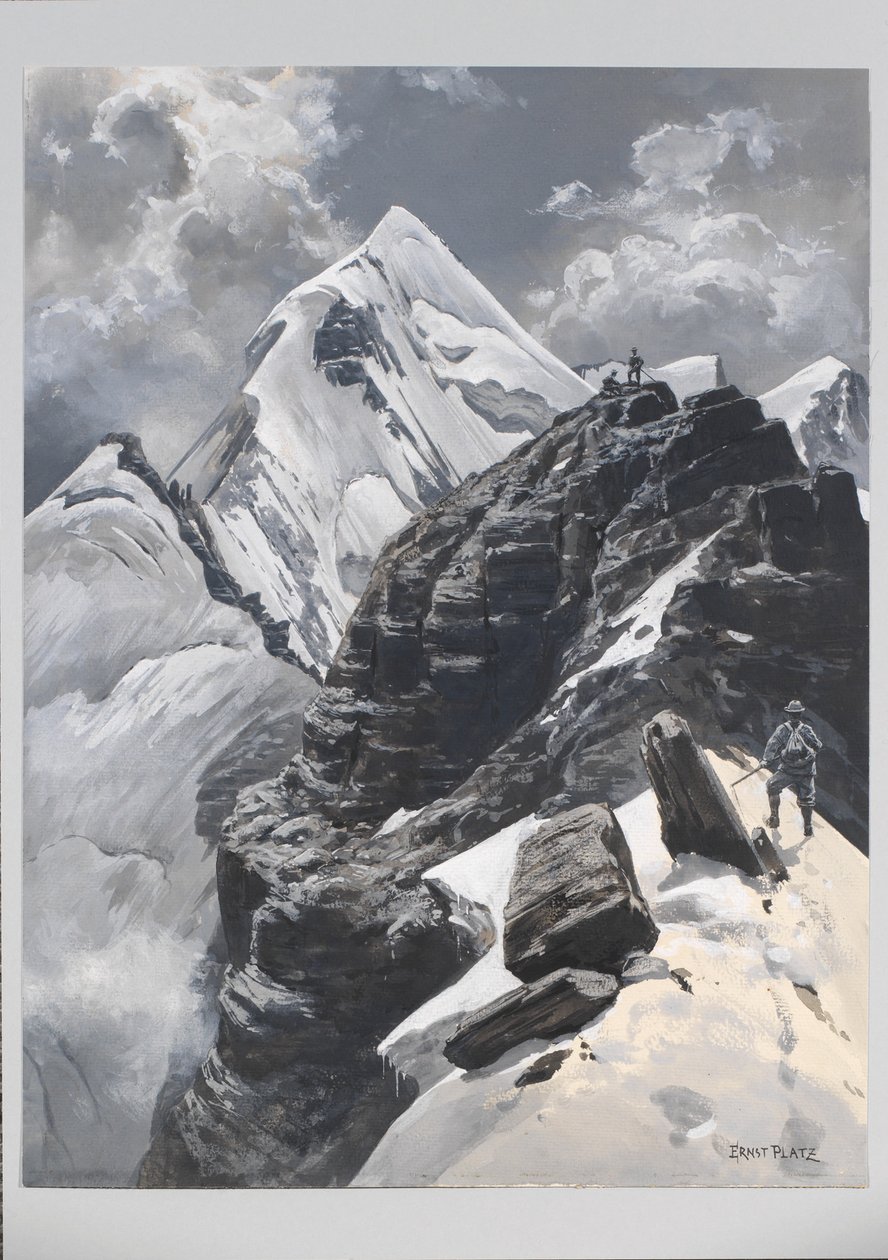 Ernst Platz, Schollhornplatte, Watzmann Ostwand von Ernst Platz