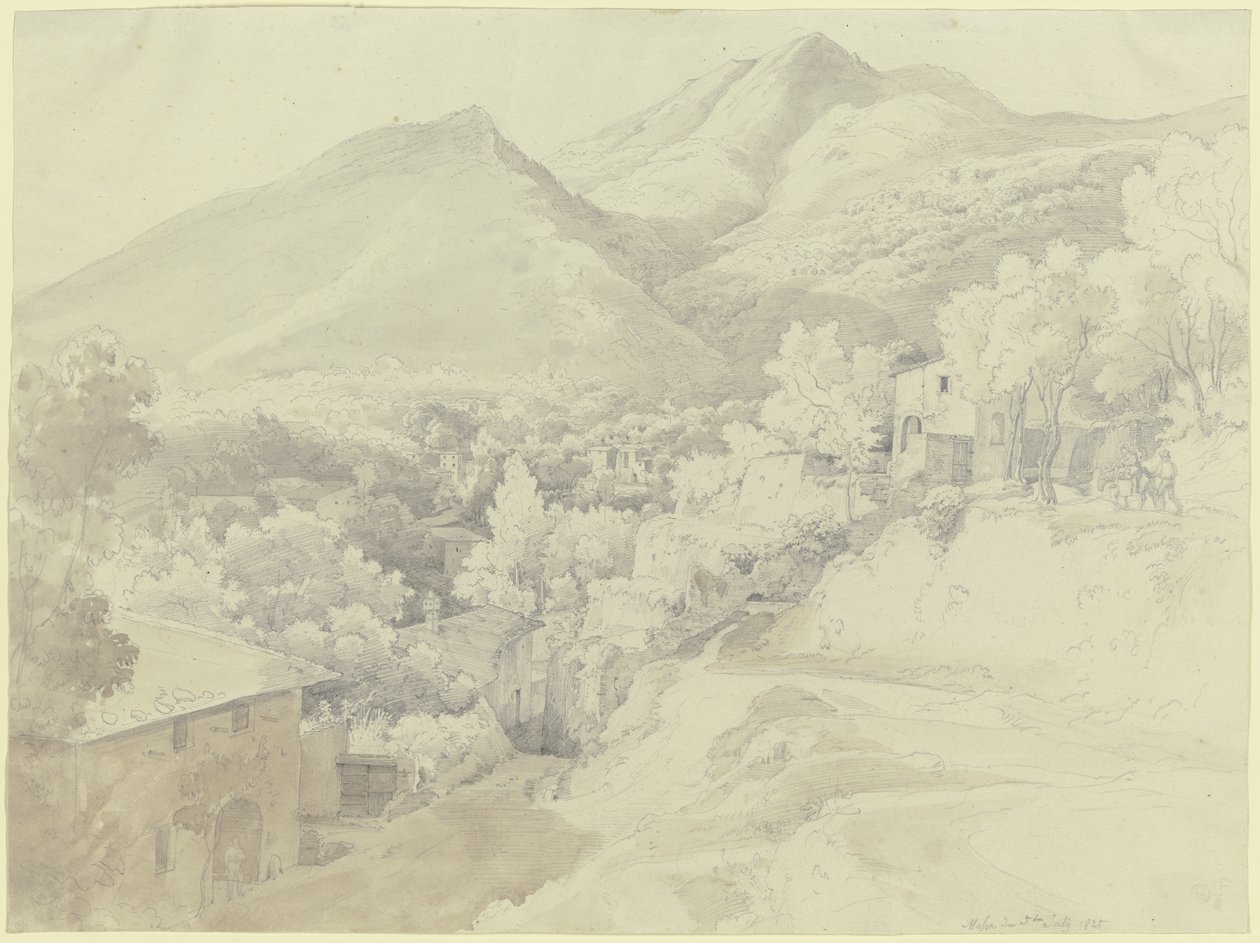 Ansicht von Massa di Carrara von Ernst Fries