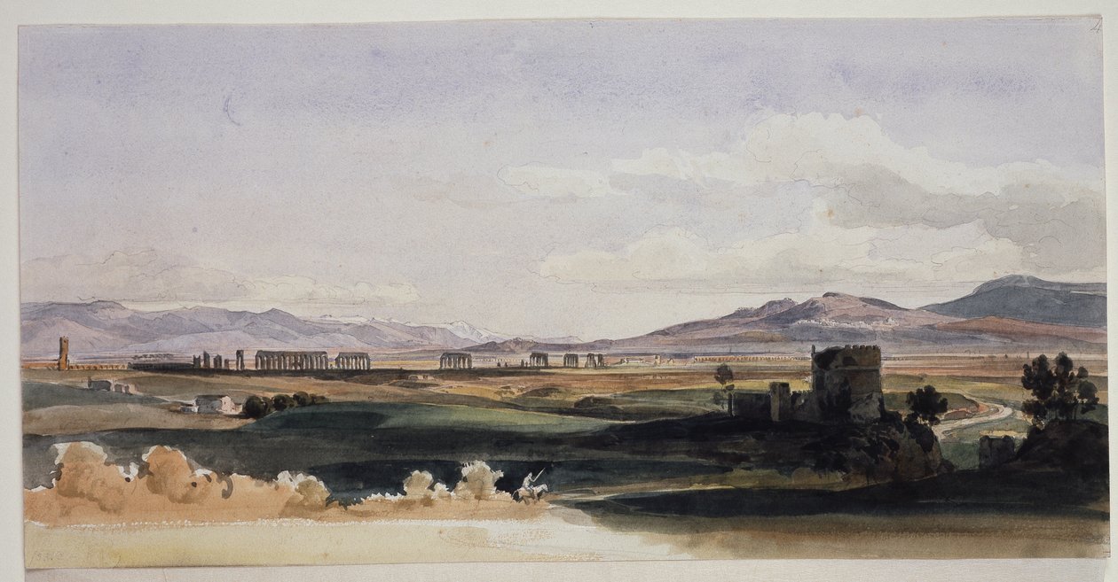 Römische Campagna und das Albaner Gebirge von Ernst Fries