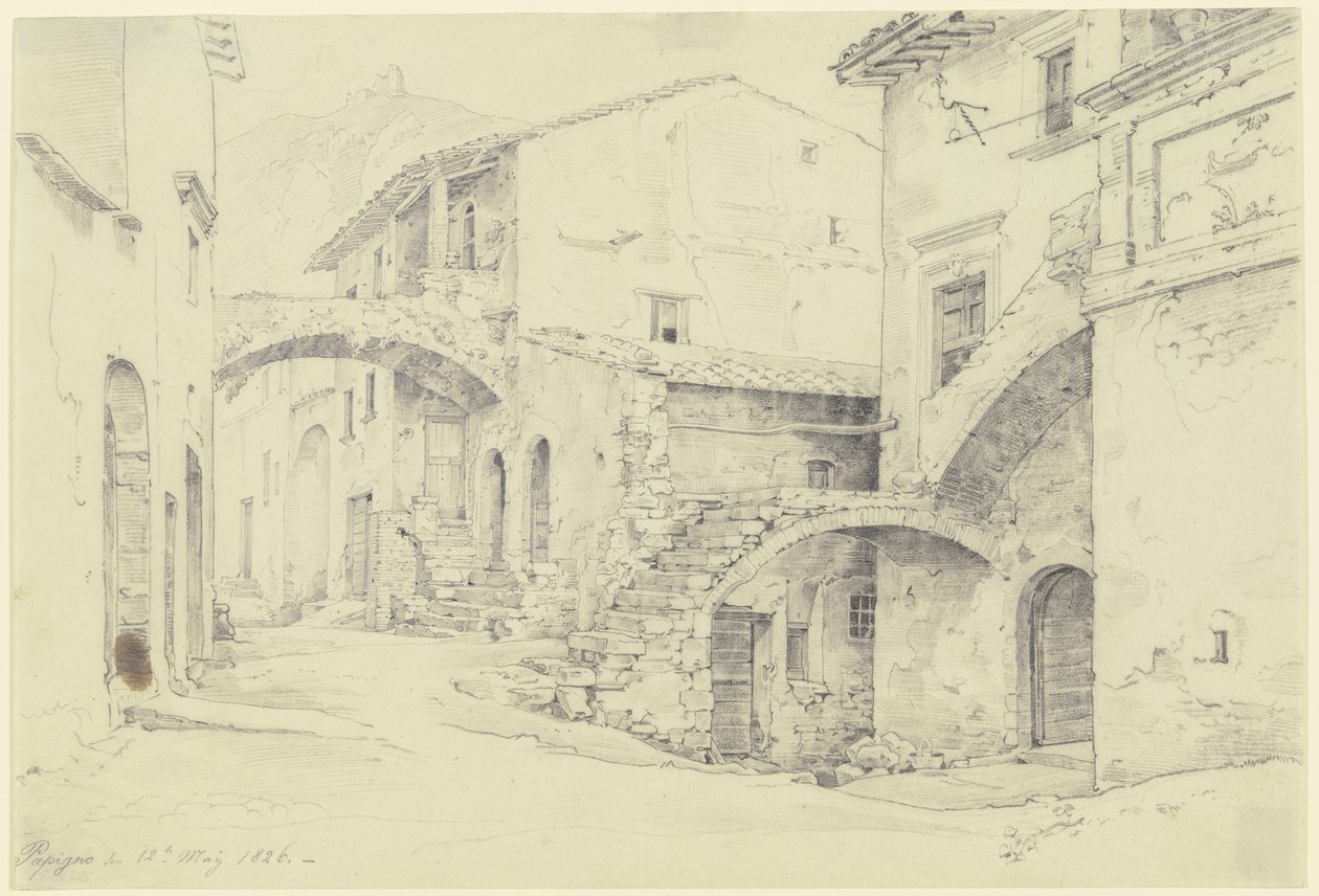 Straße in Terni-Papigno von Ernst Fries
