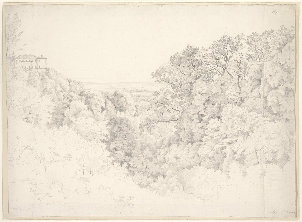 Blick von Ariccia bei Albano von Ernst Fries