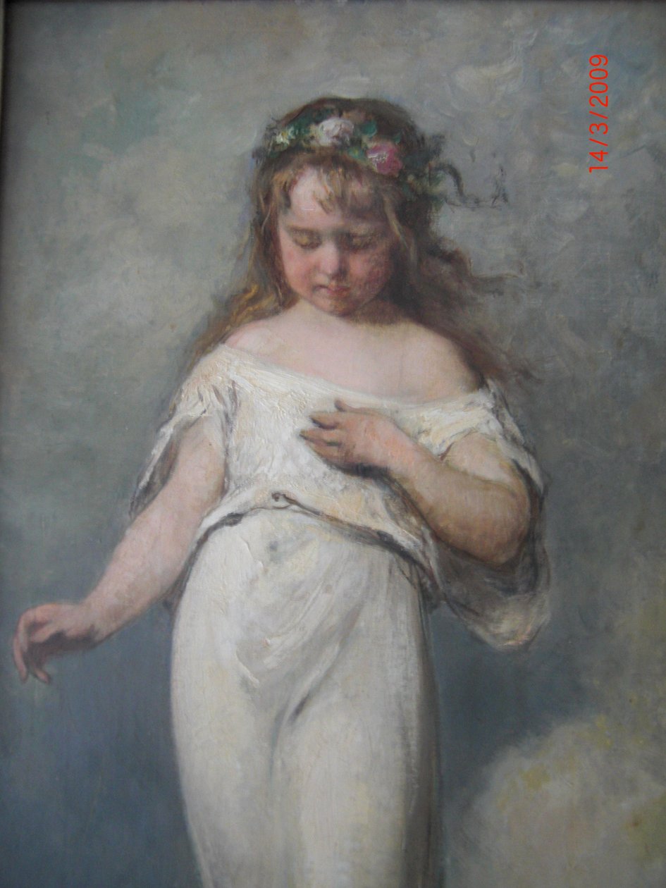 Elisabeth (1871-1879), zweitälteste Tochter des Künstlers von Ernst Hildebrand