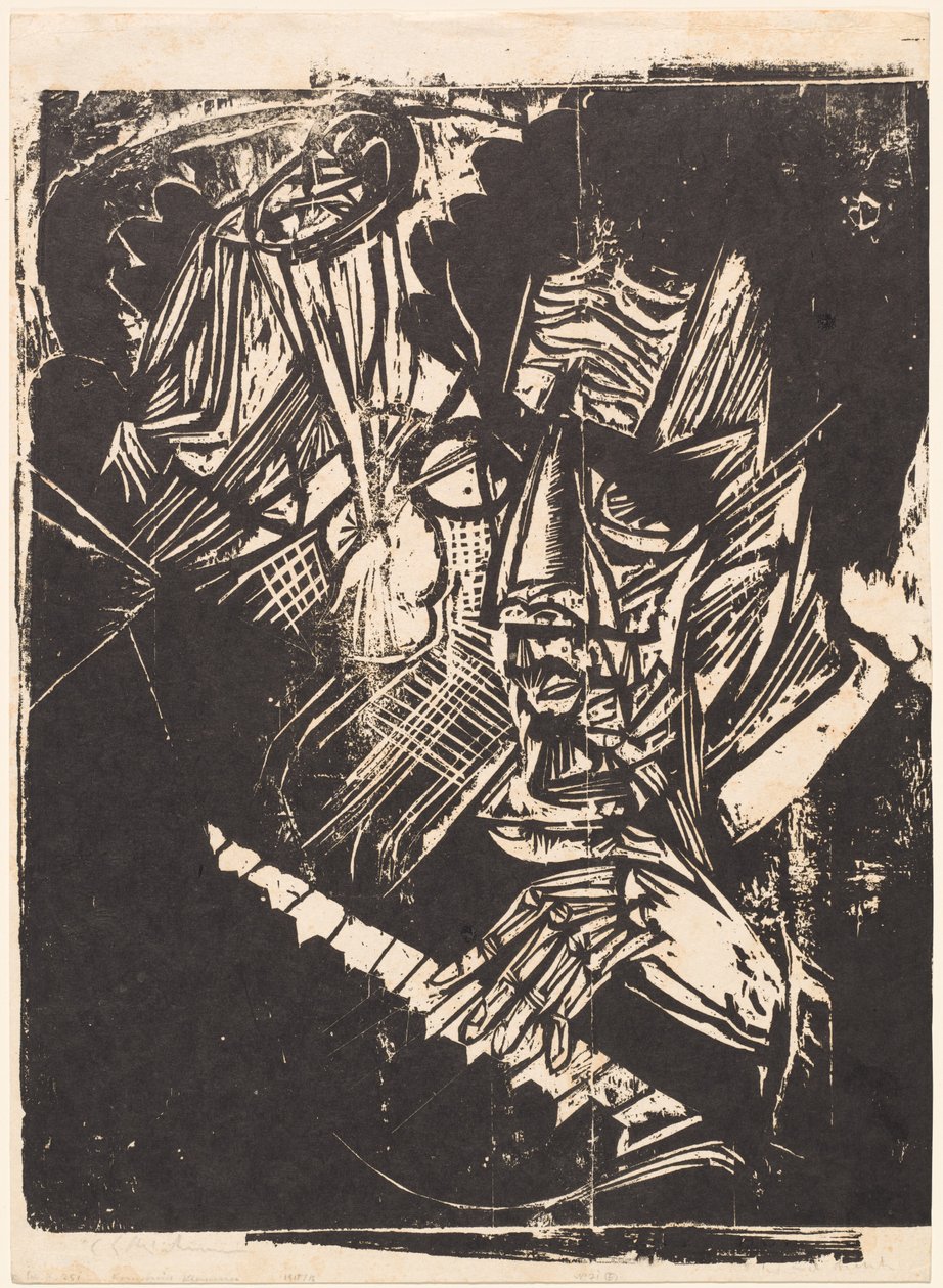 Komponist Klemperer, 1916 von Ernst Ludwig Kirchner