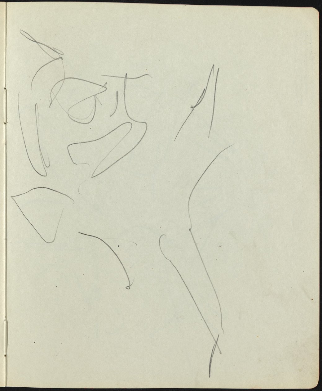 Tänzer und Darsteller Seite aus einem Skizzenbuch, ca. 1911 von Ernst Ludwig Kirchner
