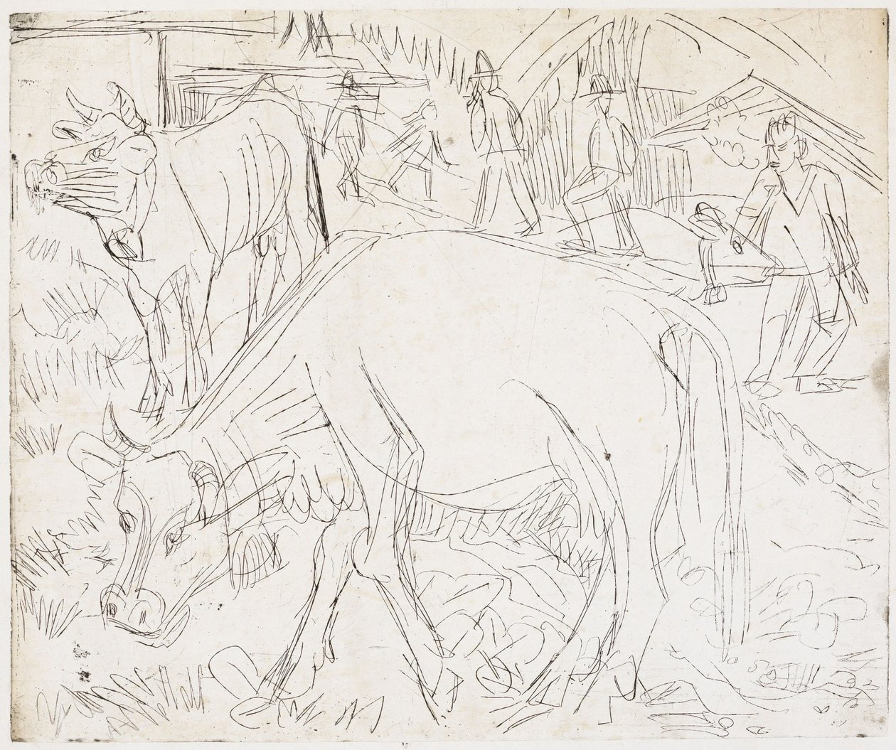 Alpenszene von Ernst Ludwig Kirchner