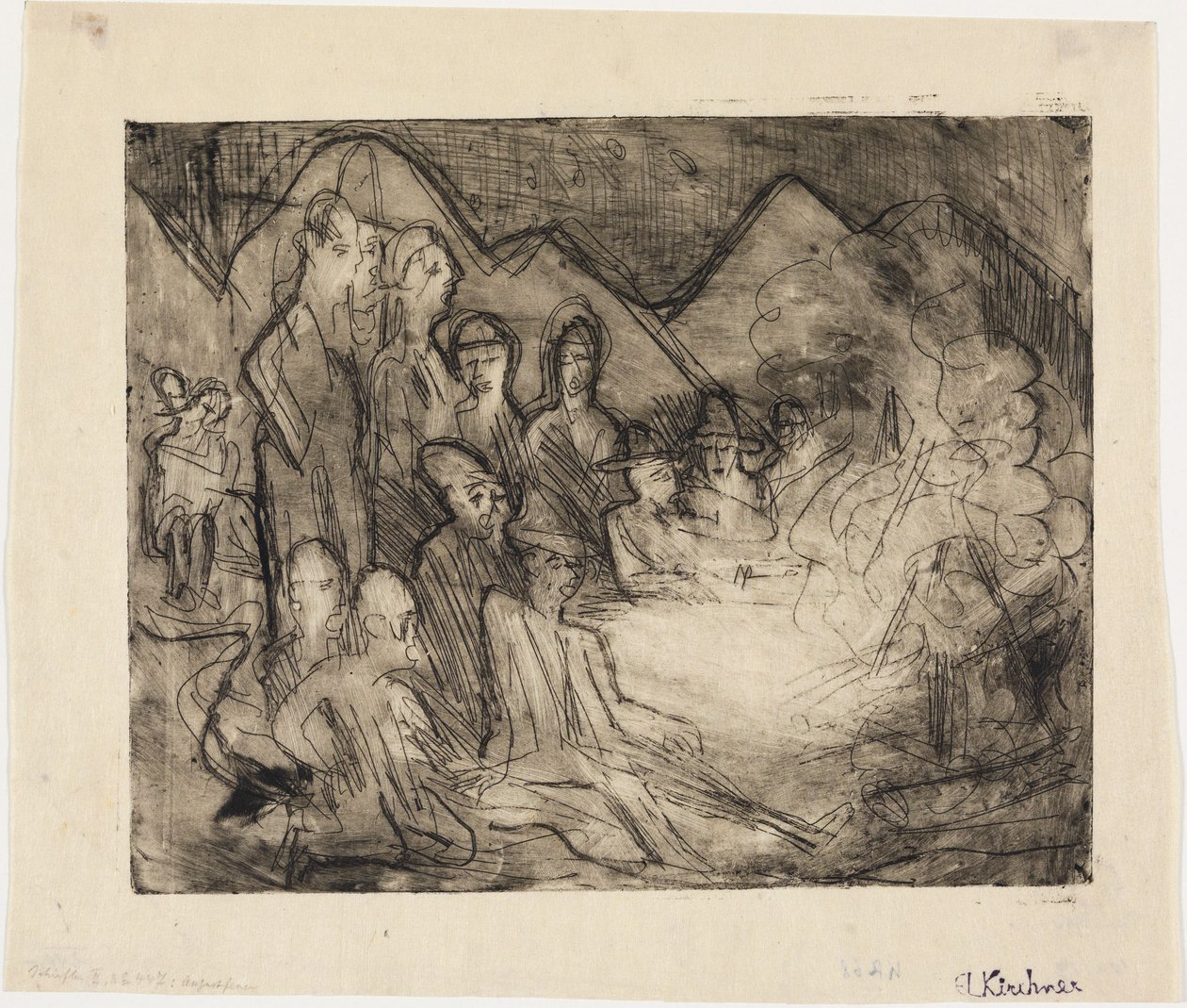 Augustfeuer von Ernst Ludwig Kirchner