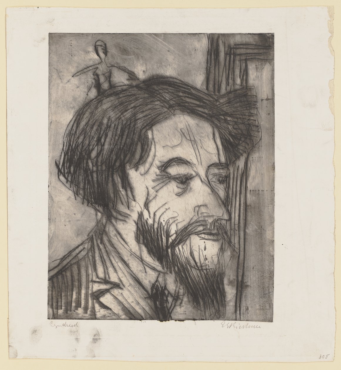 Bildnis Professor Enrico Padua von Ernst Ludwig Kirchner