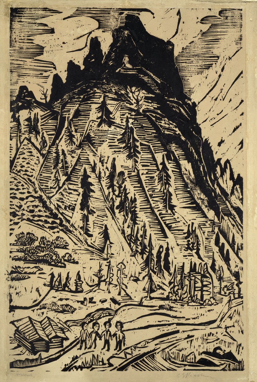Der Berg von Ernst Ludwig Kirchner