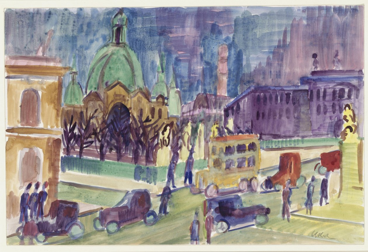 Dom, Schloss und Schlossbrücke in Berlin von Ernst Ludwig Kirchner