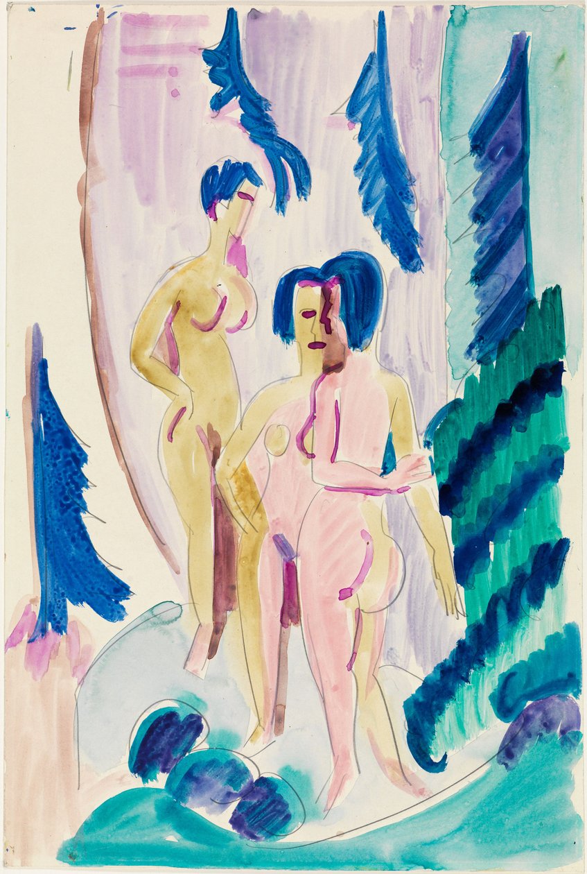 Drei Akte im Bergwald von Ernst Ludwig Kirchner