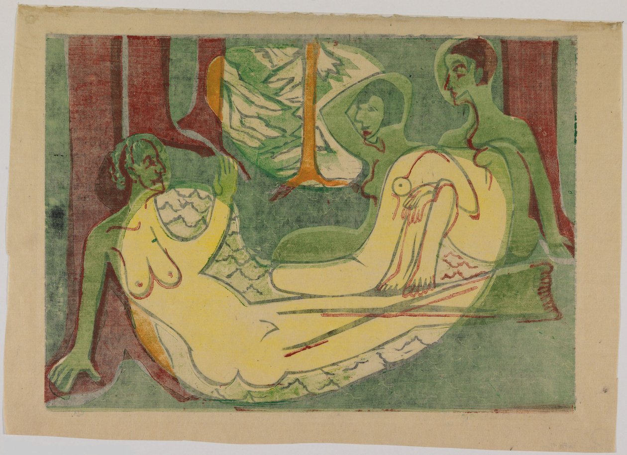 Drei Akte im Walde von Ernst Ludwig Kirchner