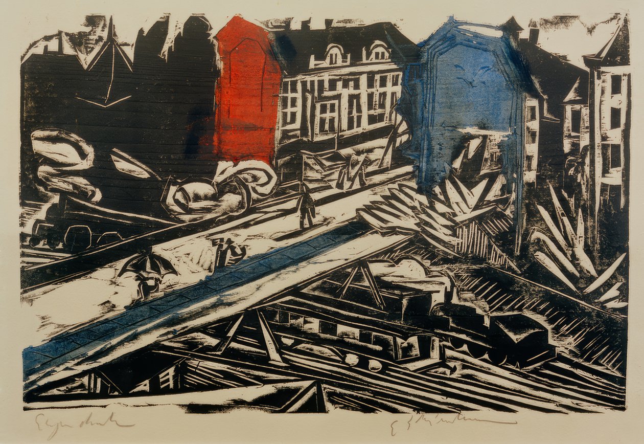 Überführungsbrücke der Wannseebahn von Ernst Ludwig Kirchner