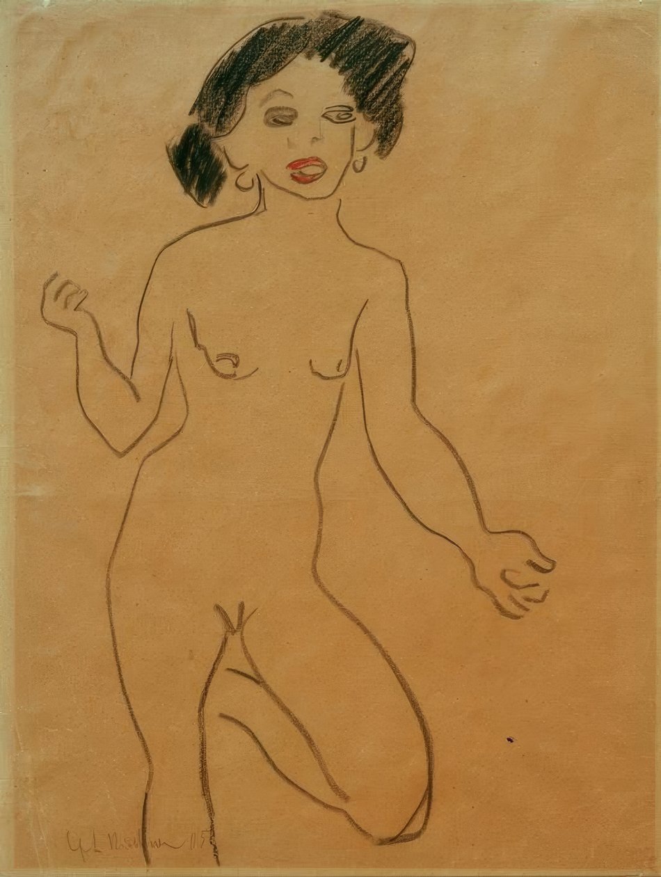 Erzählende Milli von Ernst Ludwig Kirchner