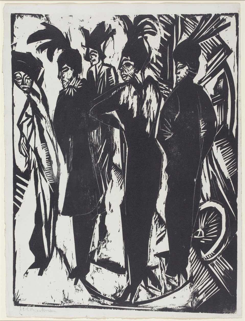 Fünf Frauen auf der Straße von Ernst Ludwig Kirchner
