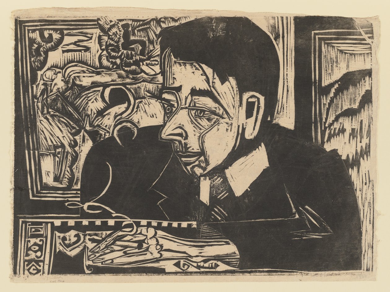 Kopf Merz von Ernst Ludwig Kirchner