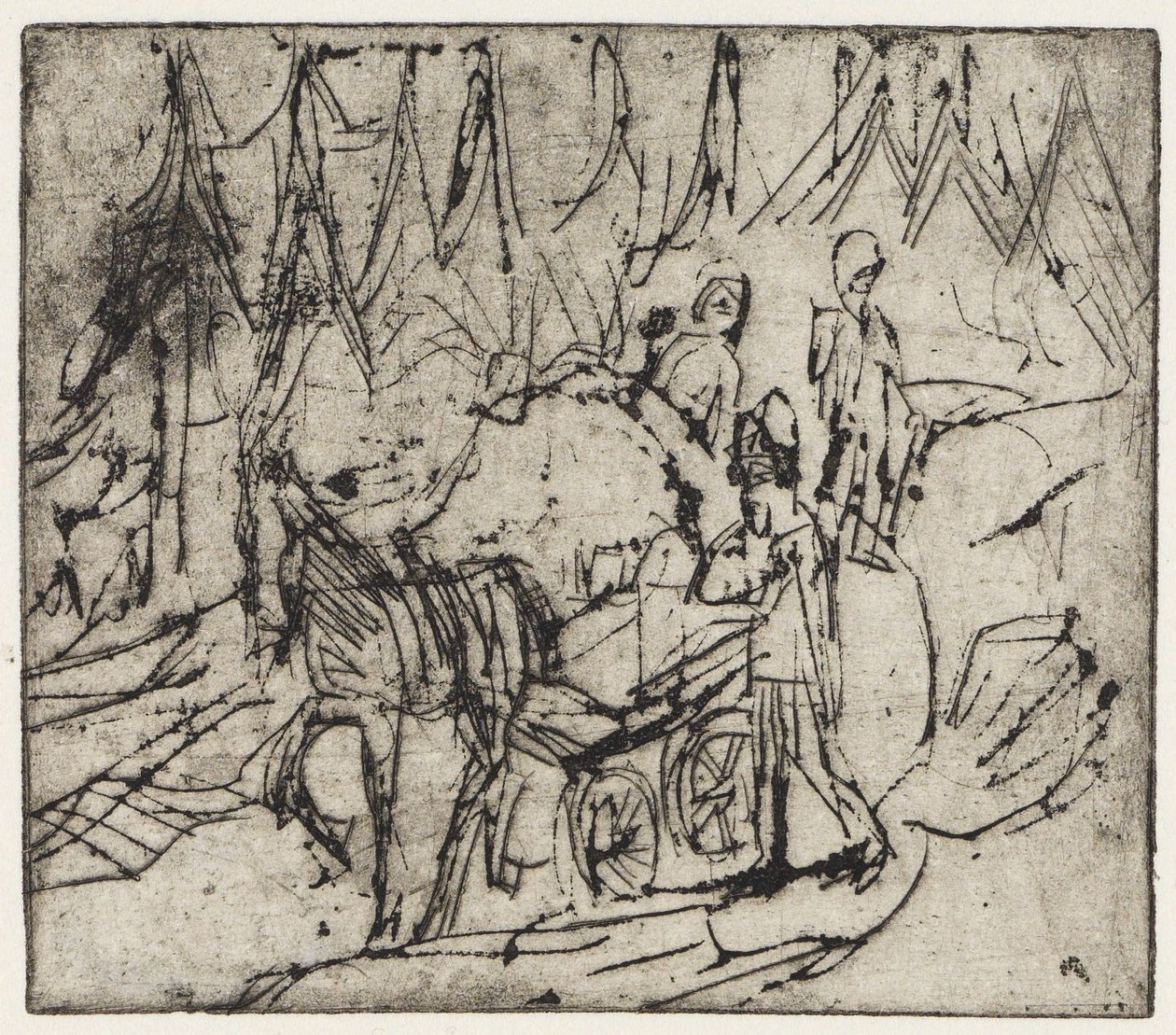 Milchfuhrwerk von Ernst Ludwig Kirchner