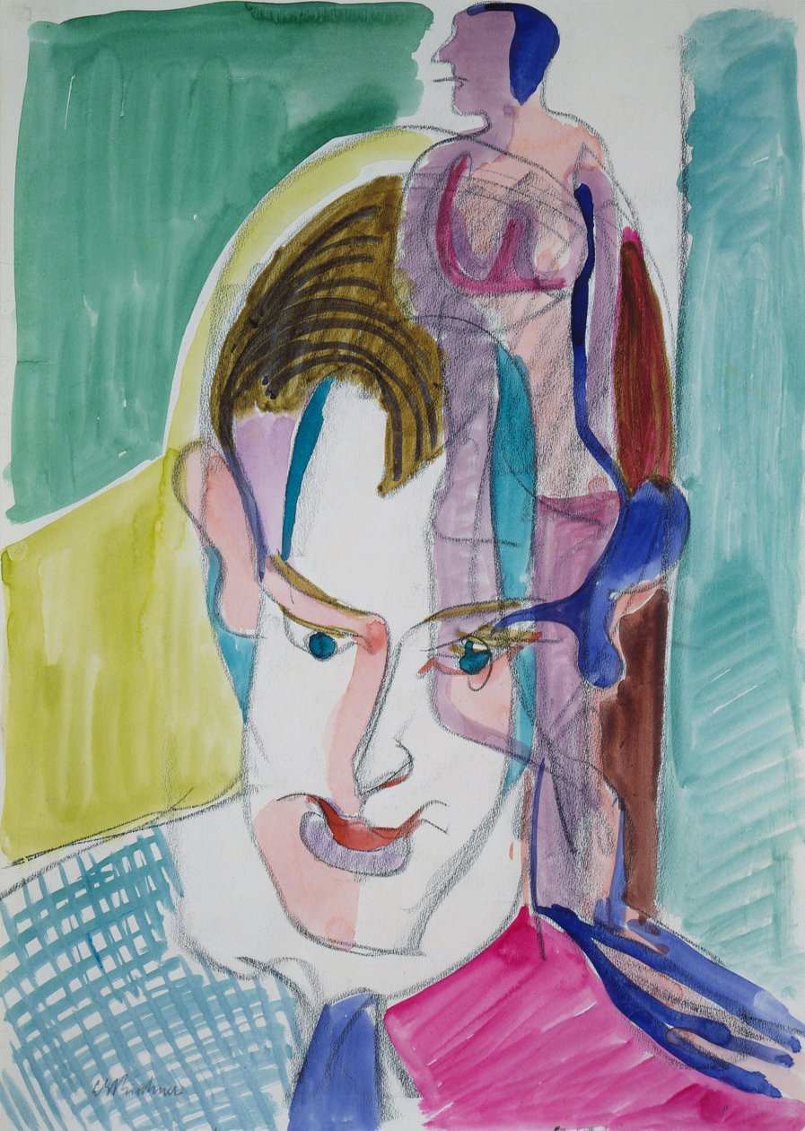 Porträt eines jungen Mannes von Ernst Ludwig Kirchner