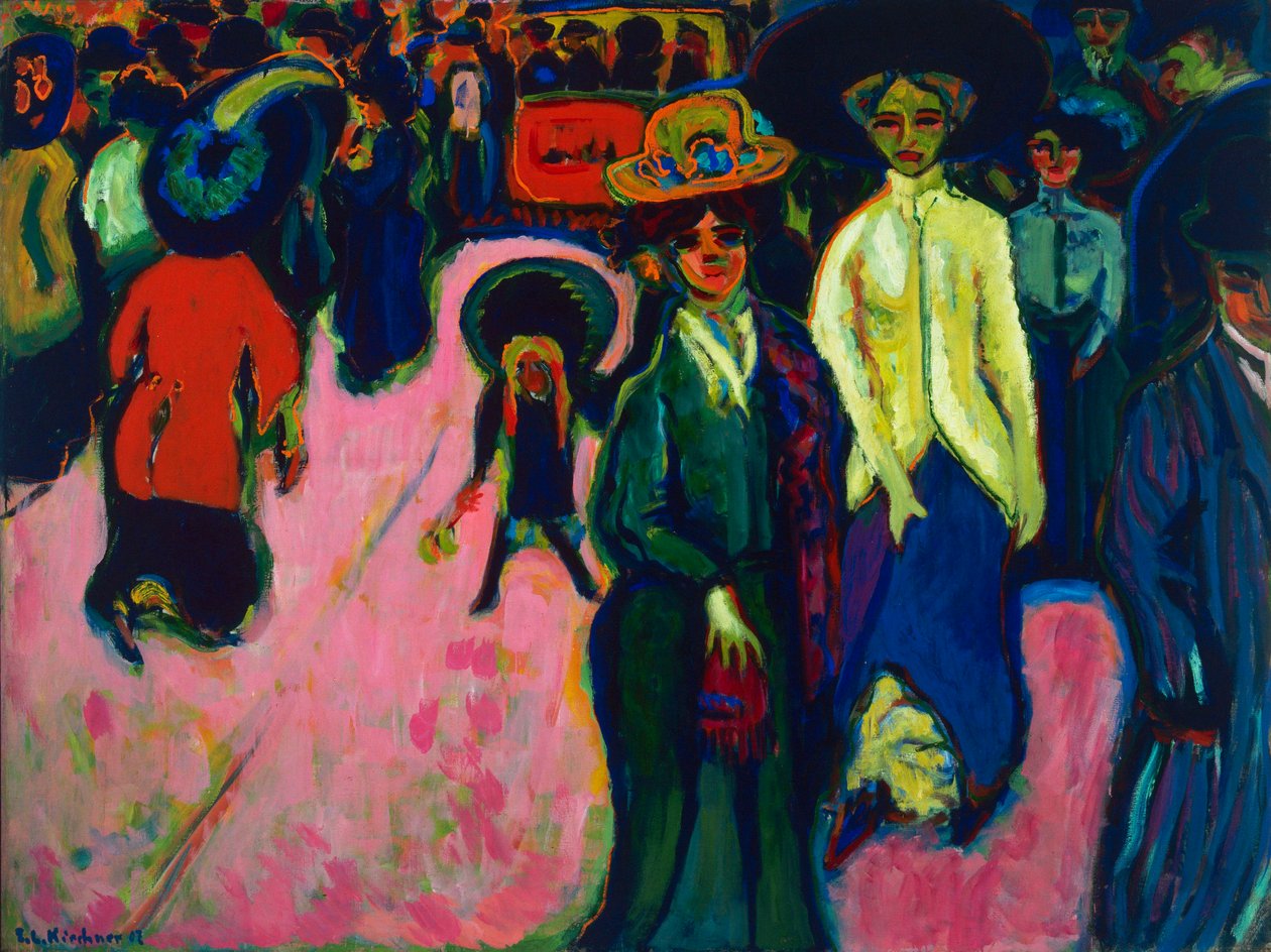 Straße, Dresden von Ernst Ludwig Kirchner