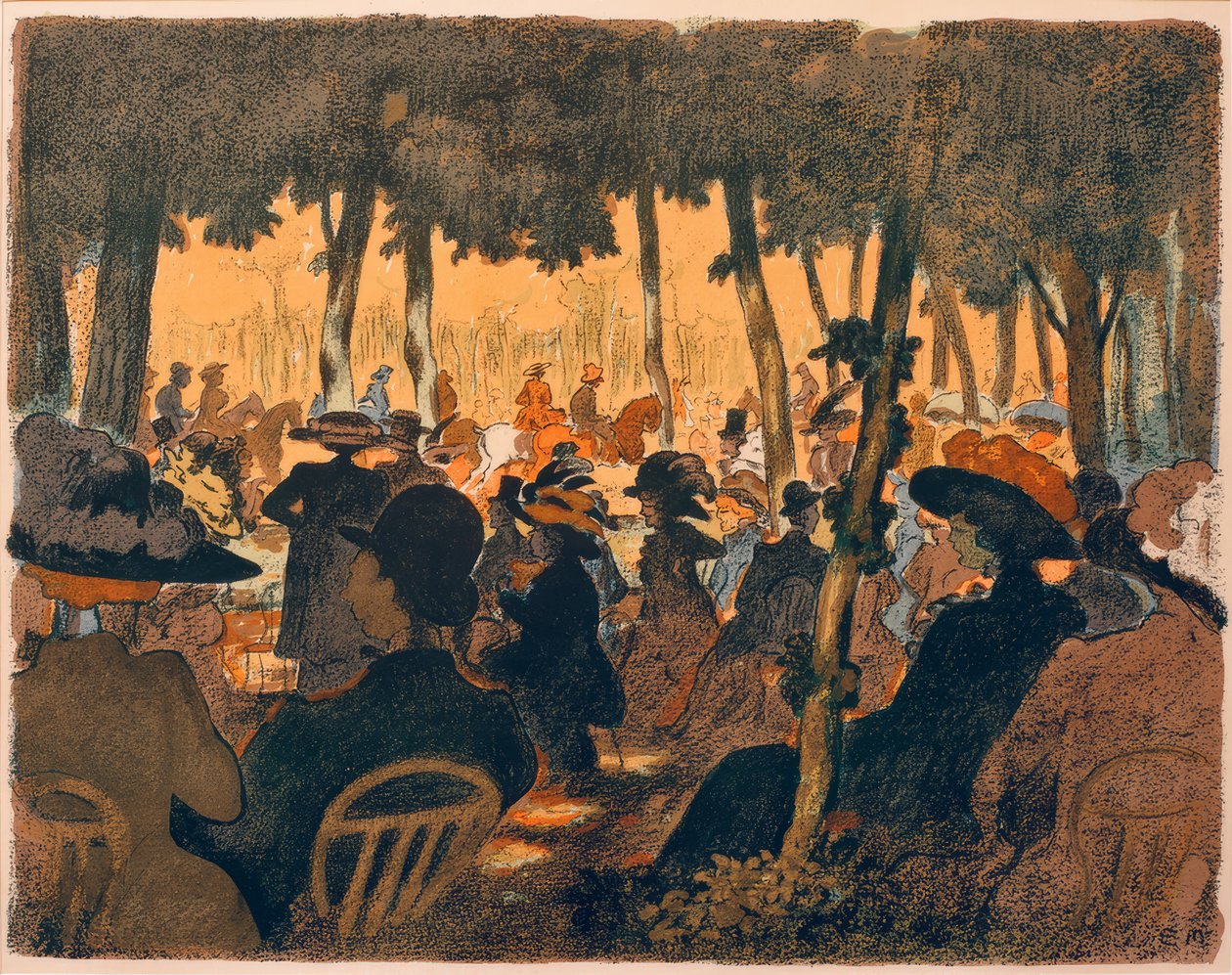 Menschen im Park von Ernst Matthes