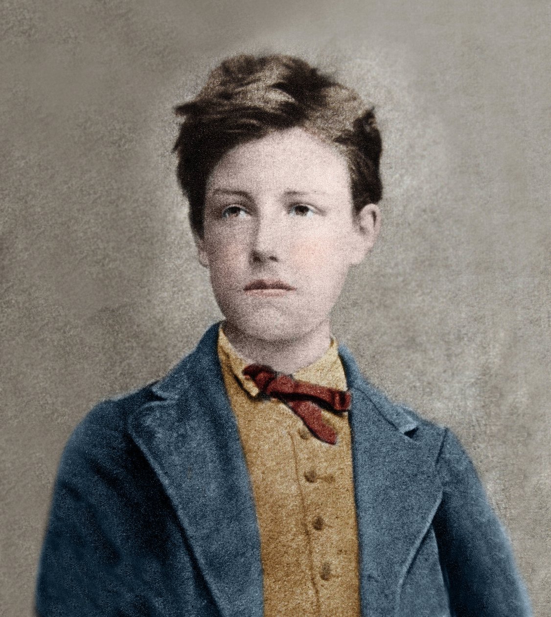 Porträt von Arthur Rimbaud (1859 - 1891), basierend auf einem Foto von Carjat von Etienne Carjat