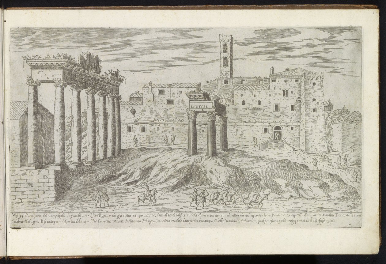 Forum Romanum in Rom von Etienne Duperac