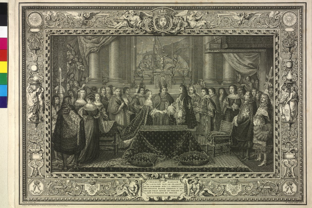 Hochzeit von König Ludwig XIV. mit Maria Theresia von Österreich von Étienne Jeaurat