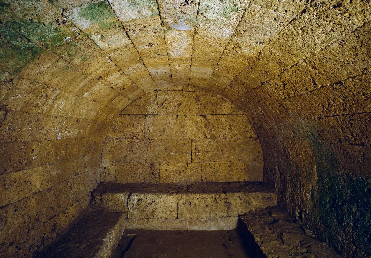 Etruskische Zivilisation: Ansicht des Grabes del Gran Duca von Etruscan Etruscan