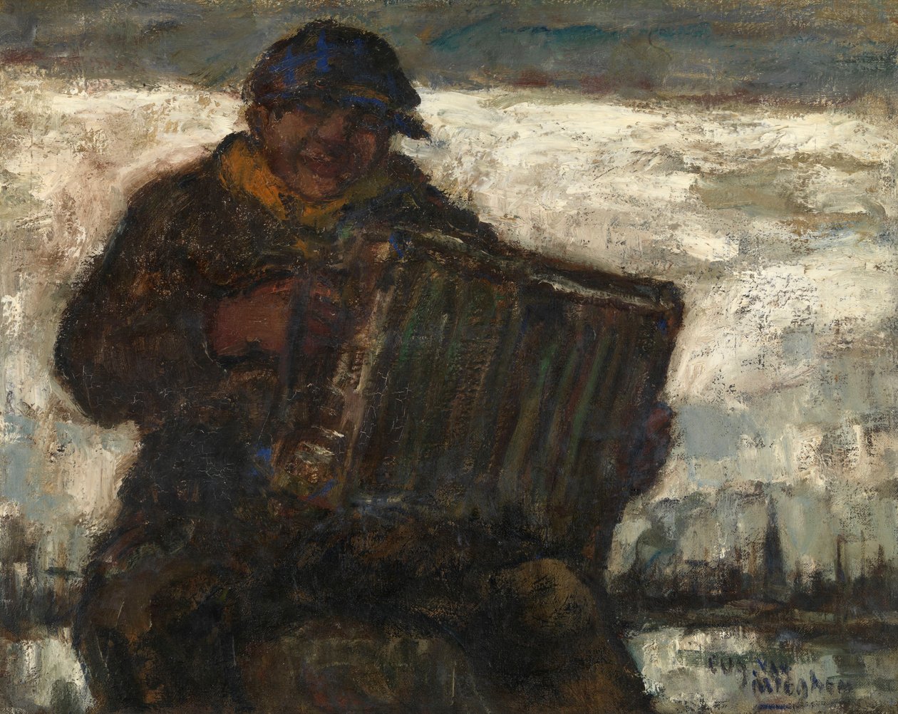 Harmonika-Spieler von Eugeen van Mieghem