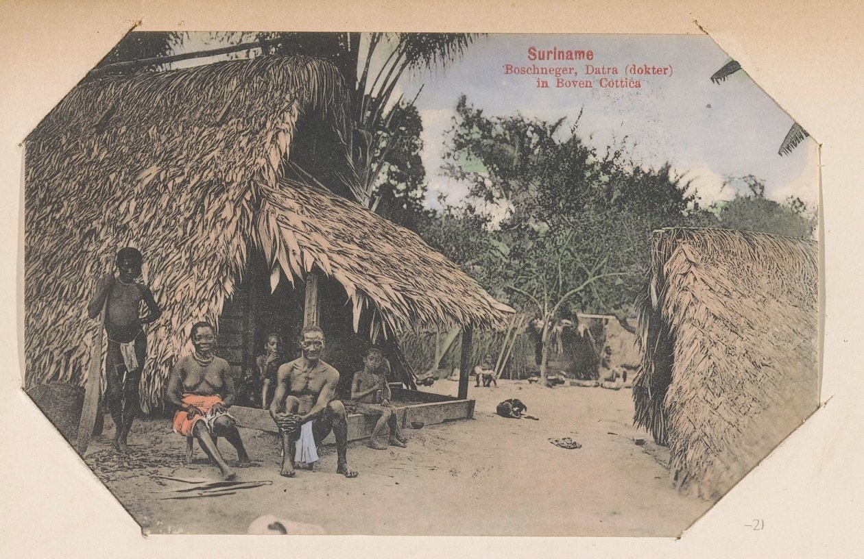 Marrons vor ihrem Haus von Eugen Klein