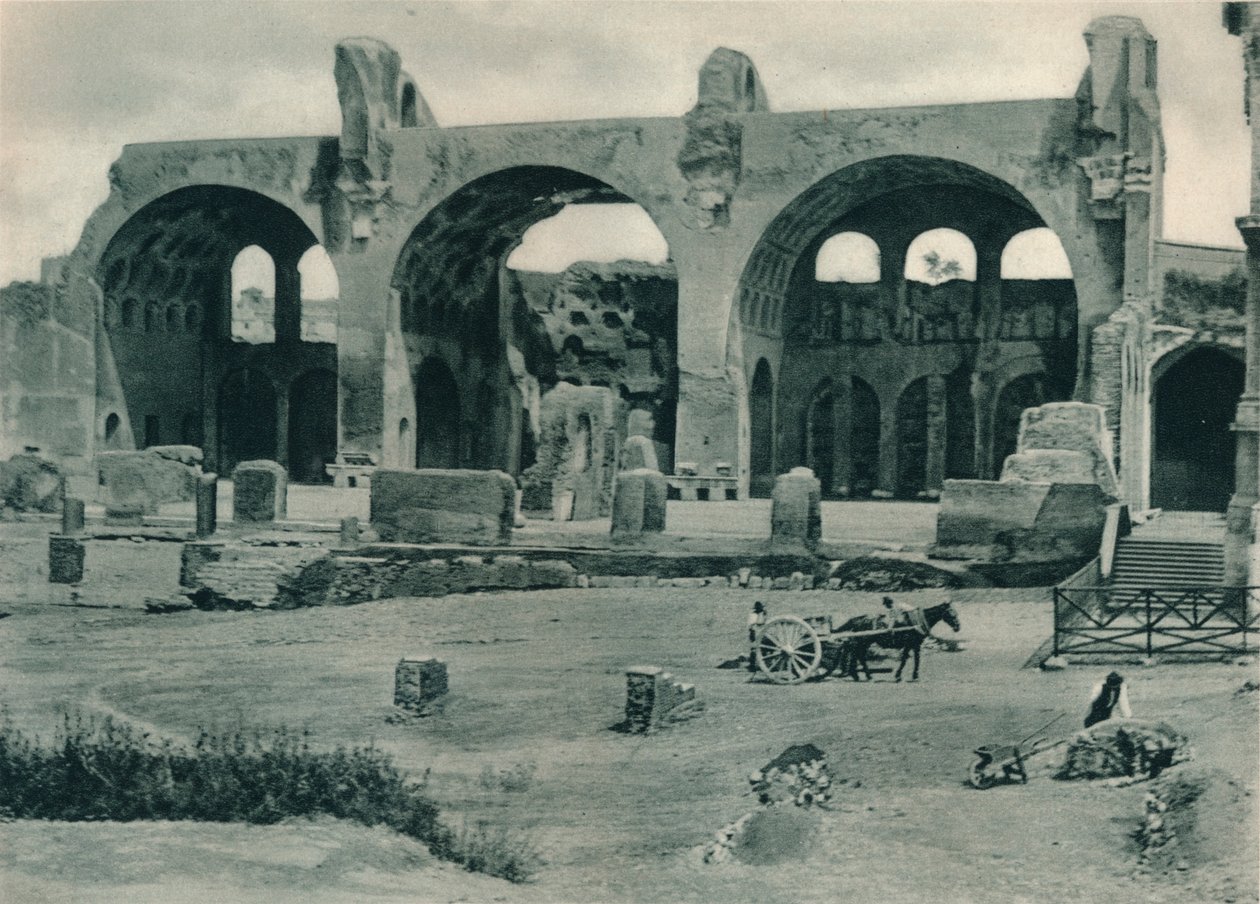 Basilika von Maxentius und Konstantin im Forum Romanum, Rom, Italien, 1927 von Eugen Poppel