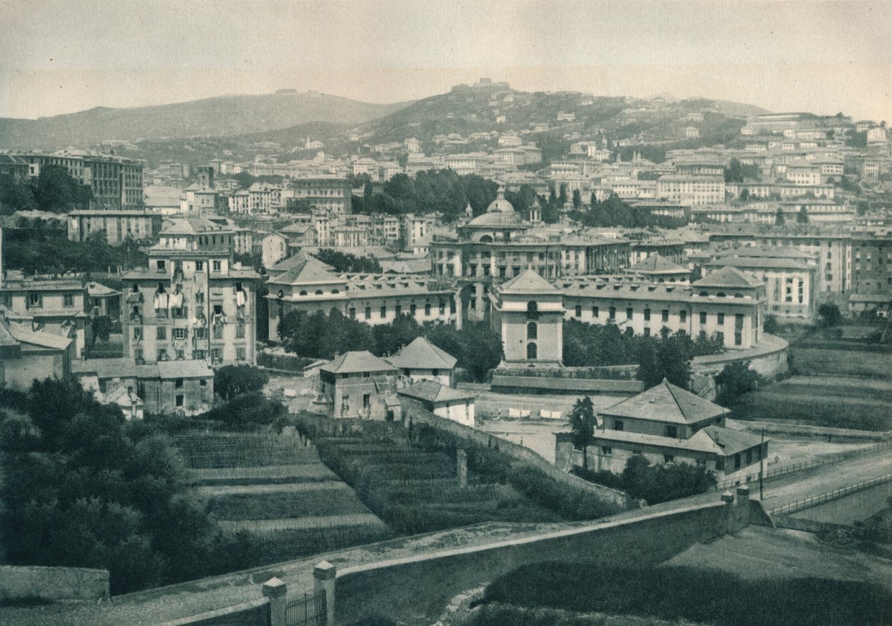 Blick auf Genua, Italien, 1927 von Eugen Poppel