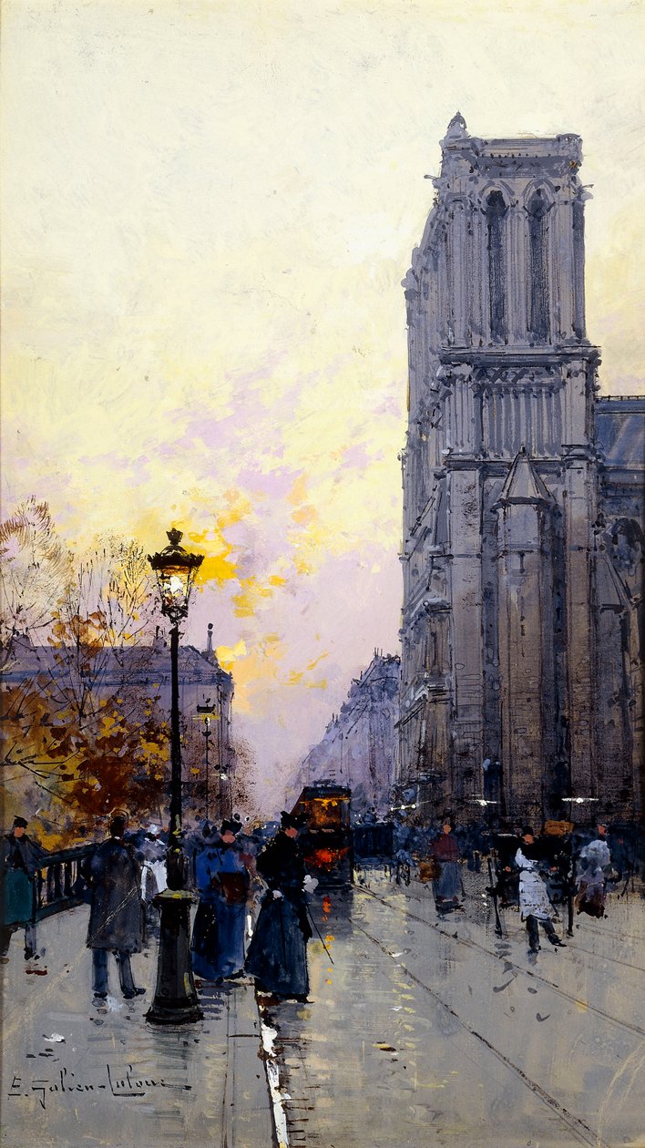 Notre Dame de Paris von Eugene Galien-Laloue