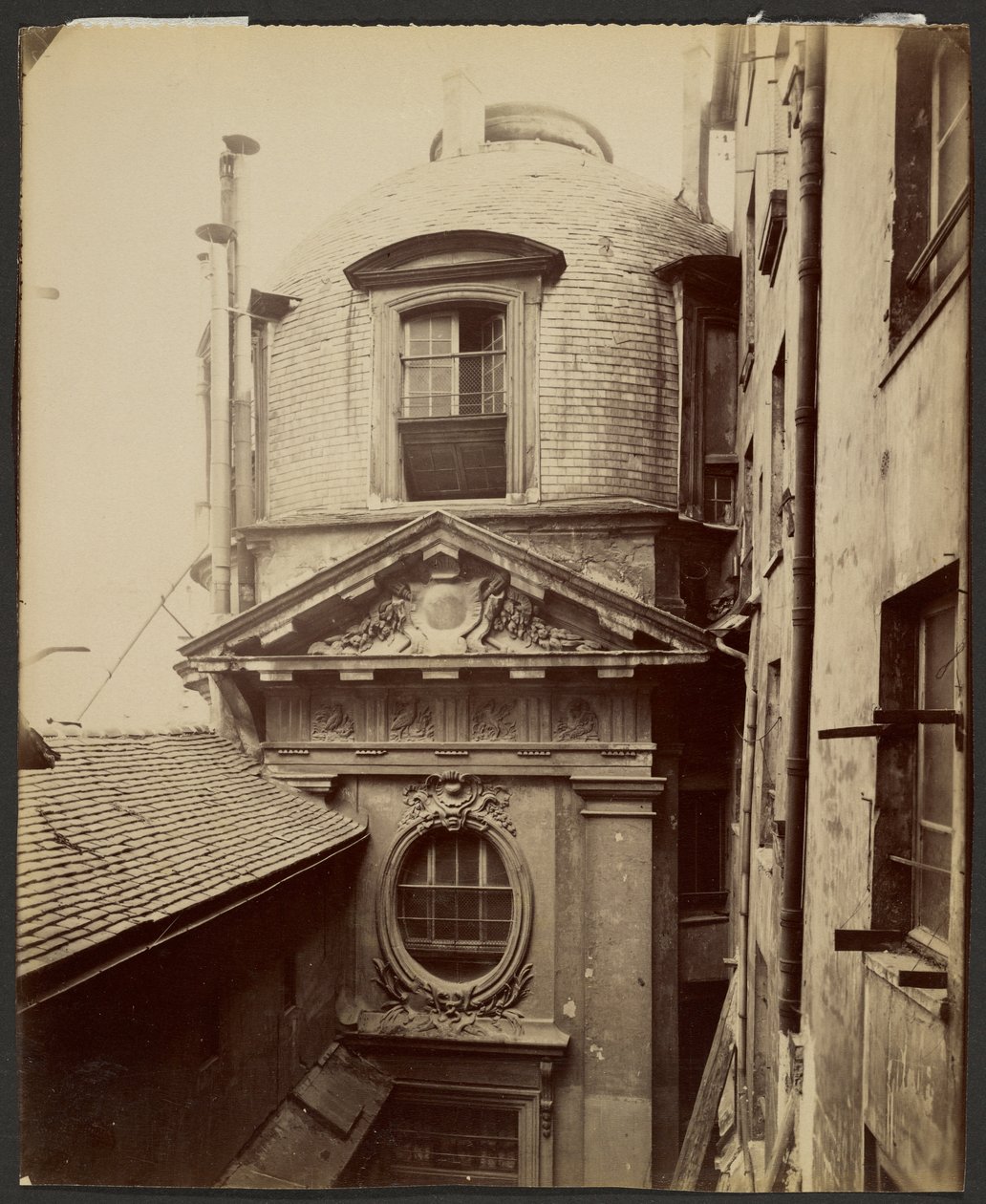 Alte Medizinische Schule, Rue de la Bucherie von Eugène Atget