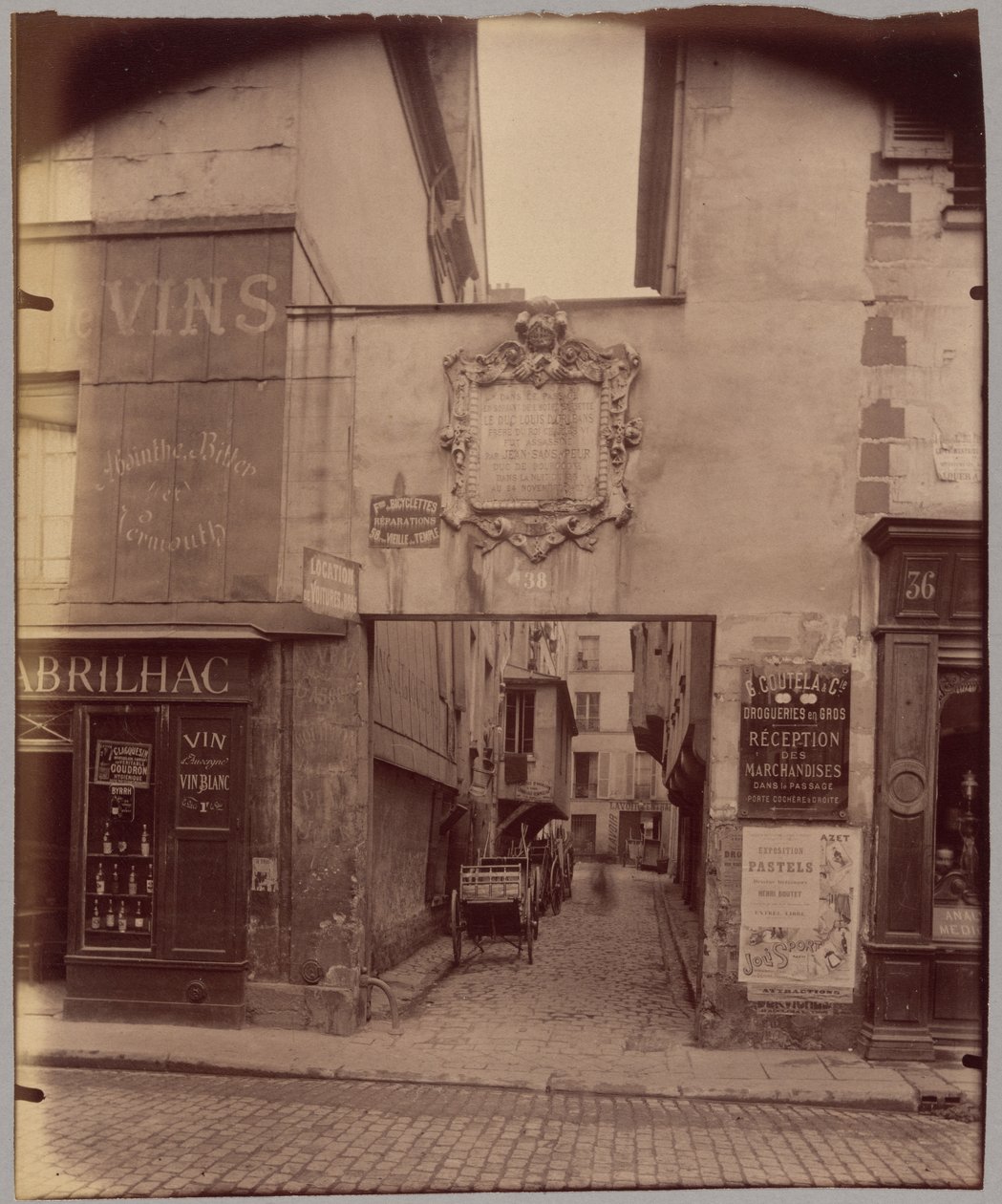 Impasse Barbette von Eugène Atget