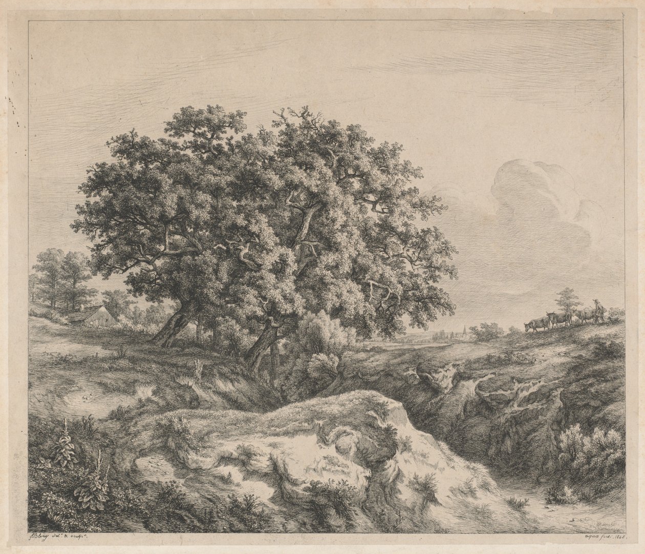 Die Eiche am Abgrund (Eiche am Abgrund) von Eugene Bléry