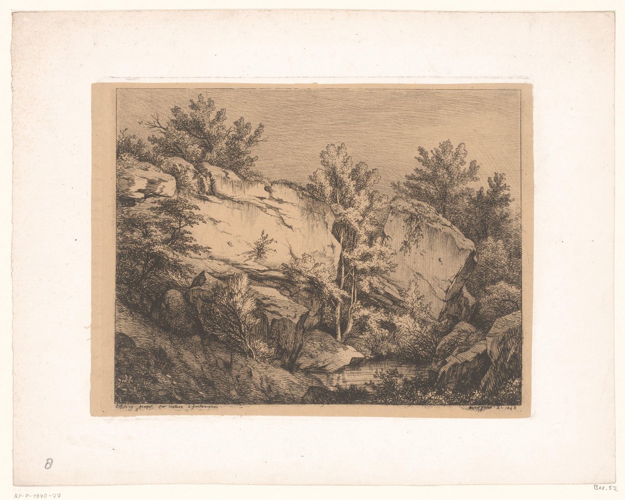 Felsenlandschaft von Eugene Bléry