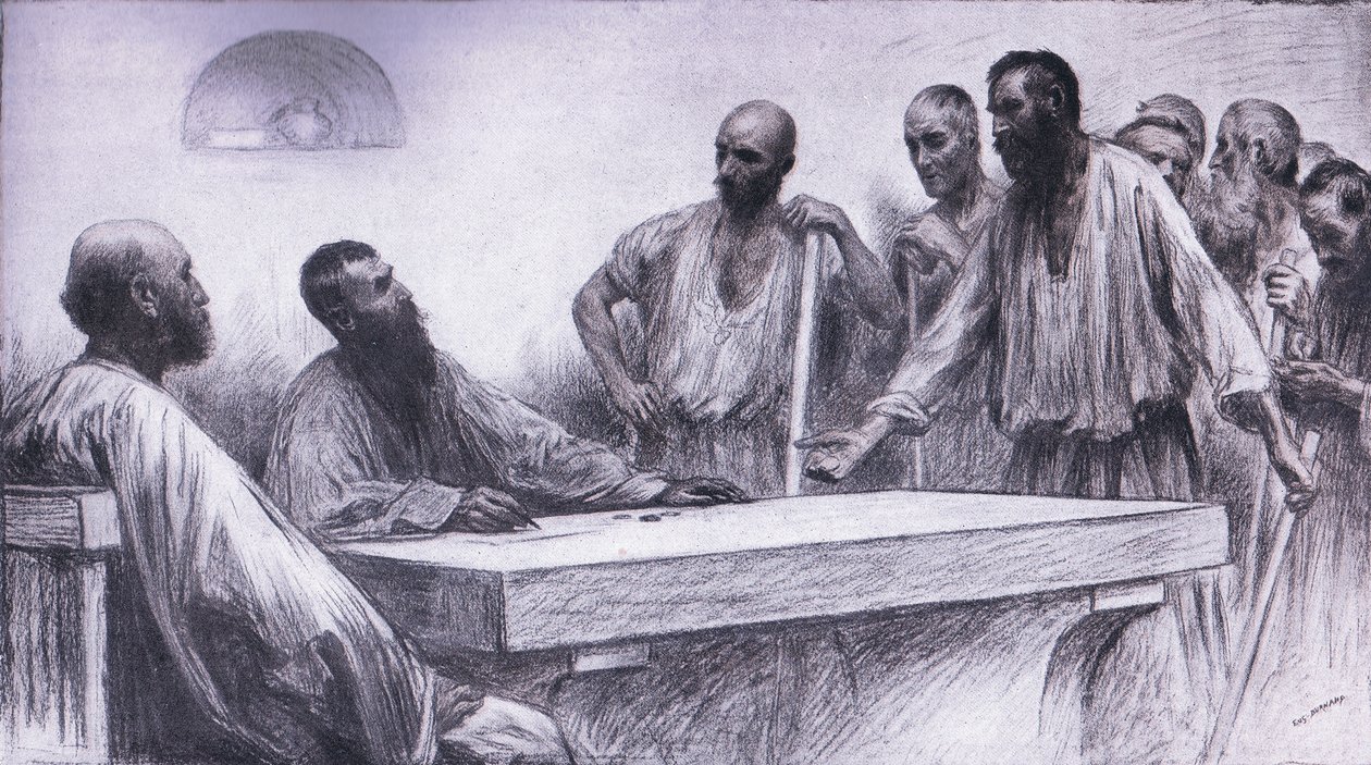 Die Arbeiter im Weinberg von Eugene Burnand