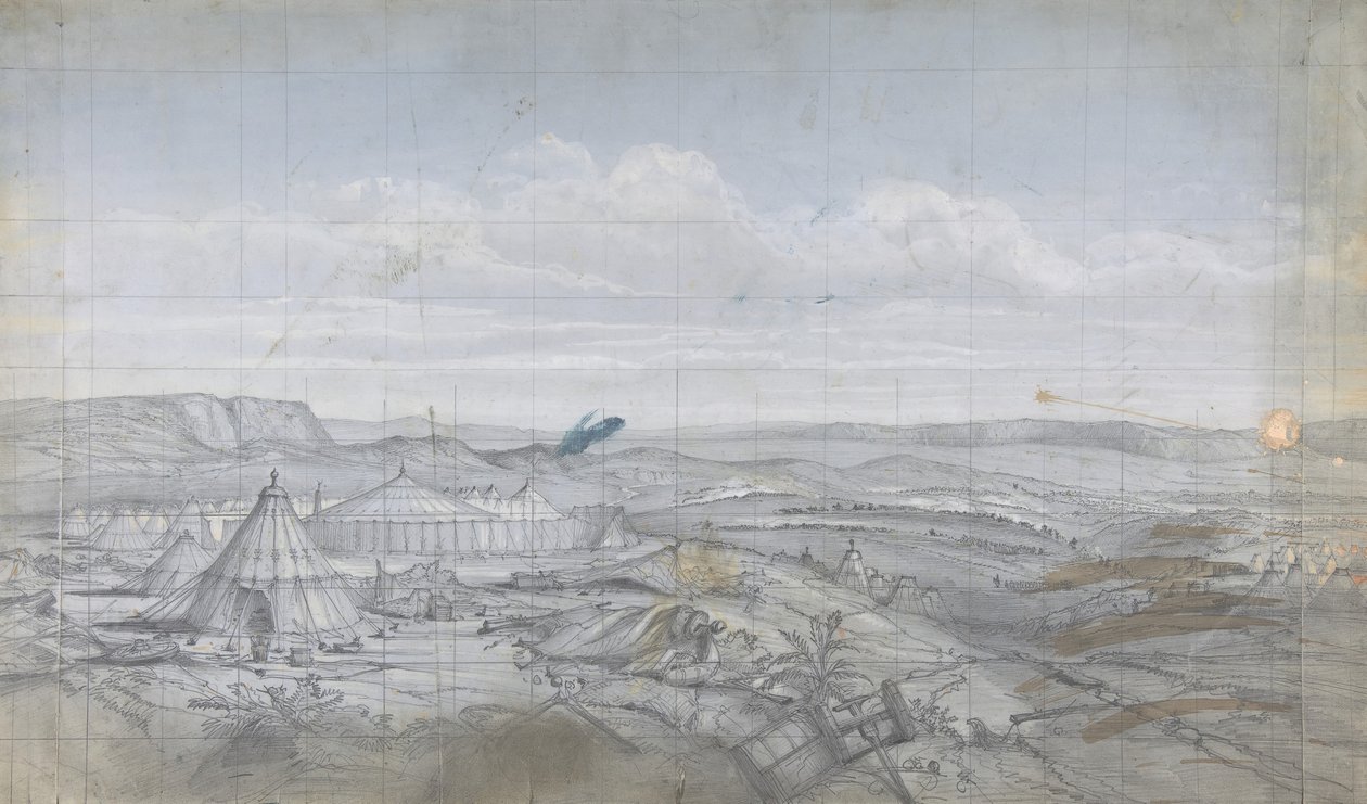 Entwurf für ein Bühnenbild an der Opéra, Paris, 1830-90 von Eugene Ciceri