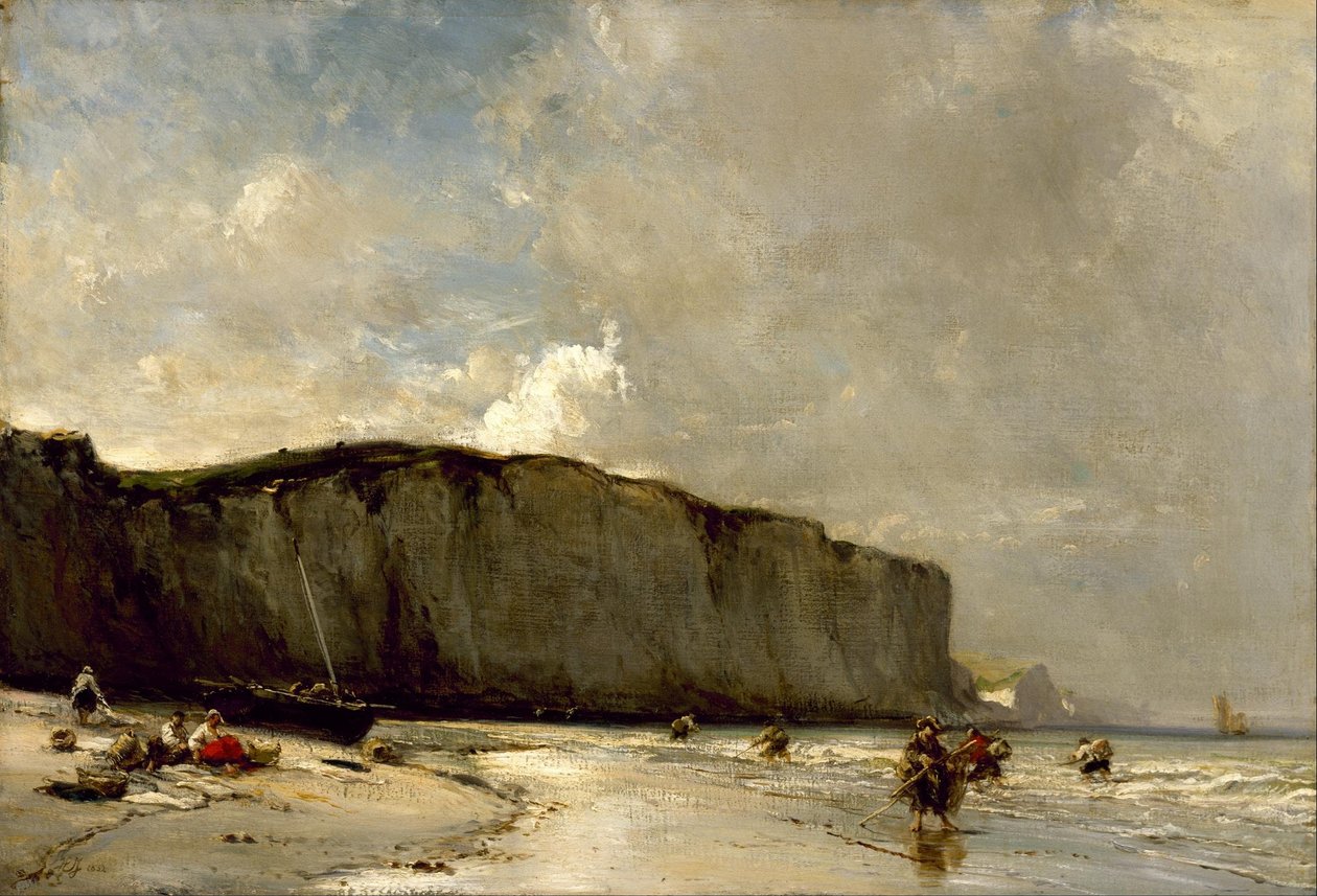 Blick entlang der normannischen Küste von Eugene Isabey